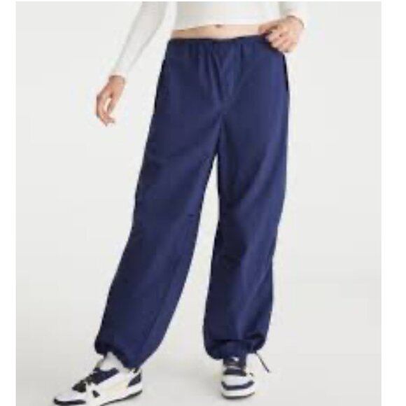 Aeropostale Pants - NEW! Aeropostale AERO‎ Parachute Pants Blue Pockets Small $59.95 Baggy Cotton